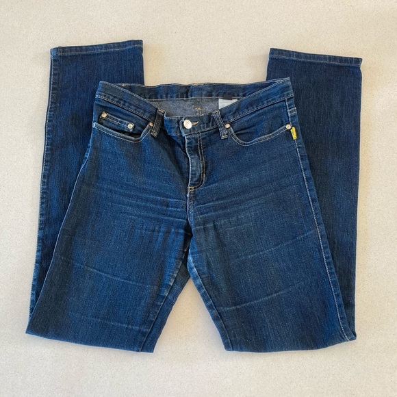 BETTINA LIANO | Blue Denim Straight Jeans - Picture 3 of 3